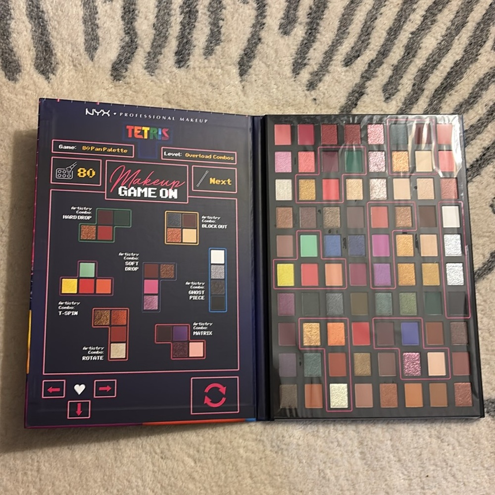 NYX TETRIS 80 Pan Artistry Eyeshadow Palette, Limited Edition, Discontinued